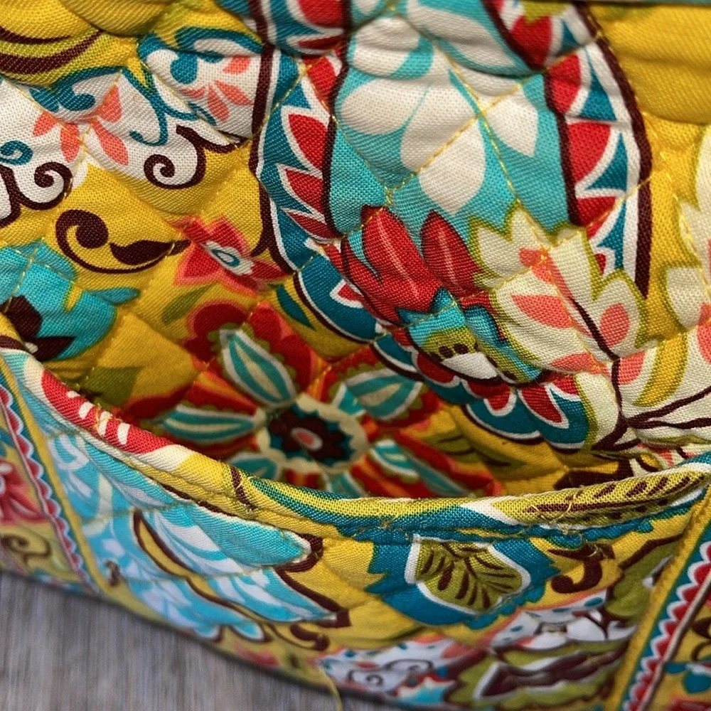 Vera Bradley Yellow Paisley Shoulder Bag/Tote Bag